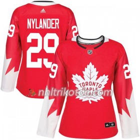 Toronto Maple Leafs Trikot William Nylander 29 Adidas 2017-2018 Rot Alternate Authentic - Dame